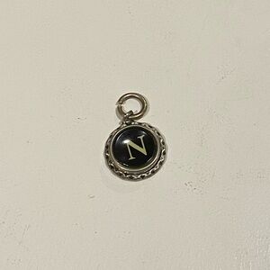 Typewriter key letter N pendant